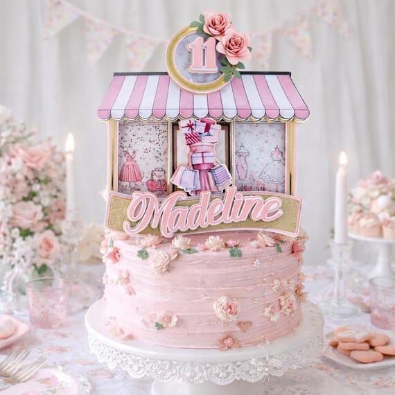 Shopping Cake Topper – Fashion Birthday Cak...