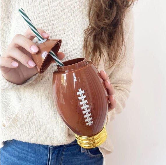 Down, Set, Fun Football Novelty Sipper - Foot...
