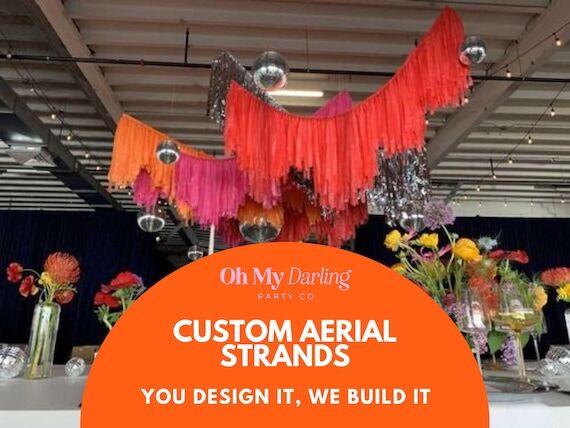 Disco Ceiling Aerial - Custom Hanging Fringe ...