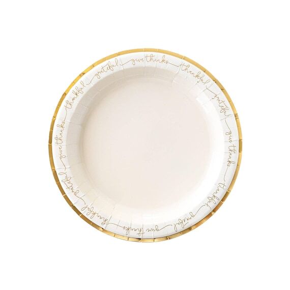 Thankful Thanksgiving Charger Plate / Elegan...