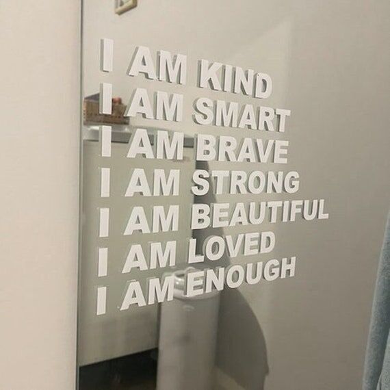 I AM Affirmation Vinyl Sticker, Positive Conf...