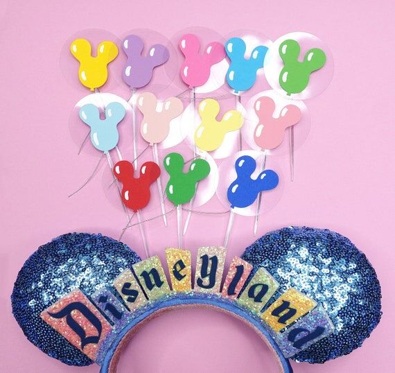 Disney Balloon Cake Topper - Mickey Birthday ...