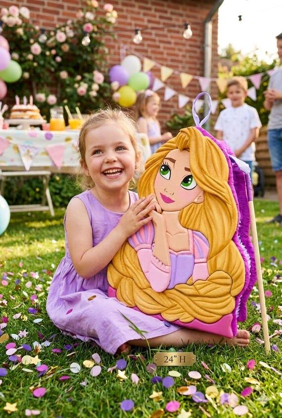 Handmade Rapunzel Piñata: Birthday Party Dec...