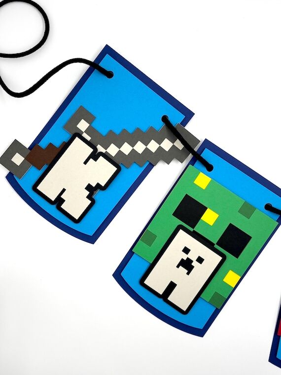 Custom Minecraft Birthday Banner - Gamer Part...