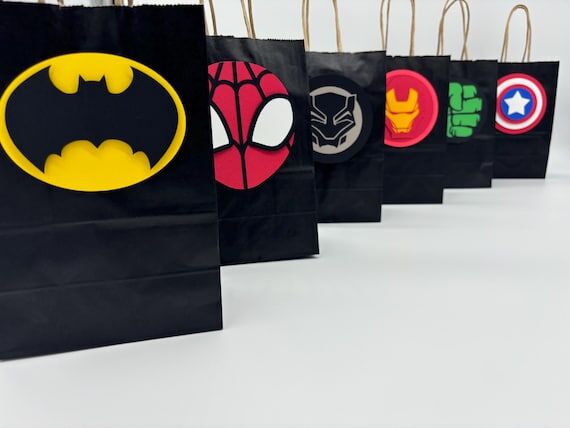 Superhero Favor Bags - Custom Birthday Party ...