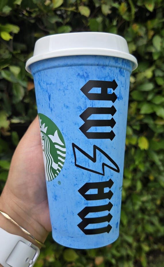 Mama cup with lid, mother's day gift, Blue Ma...