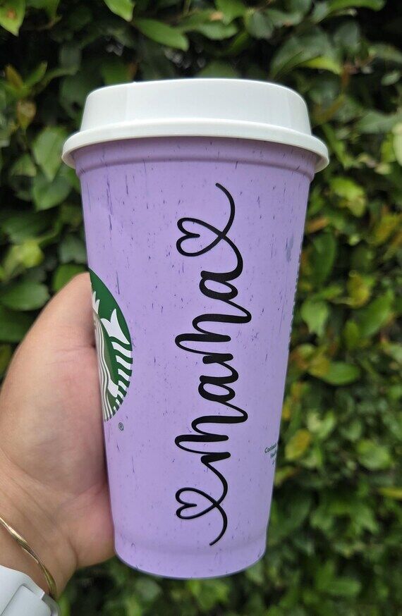 Mama cup with lid, mother's day gift, Purple ...