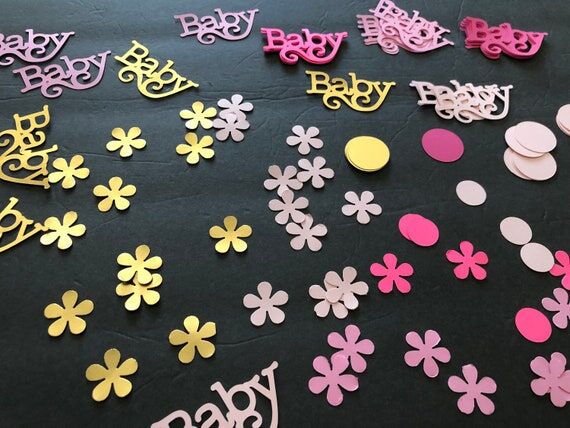 60 pc BABY girl shower baby confetti/party co...