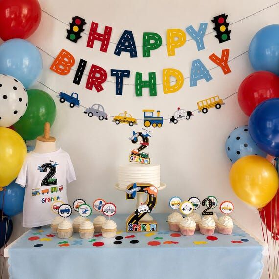 Transportation Birthday Party Decorations Per...