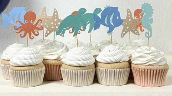 Under the Sea Cupcake Toppers 12 Ocean First ...