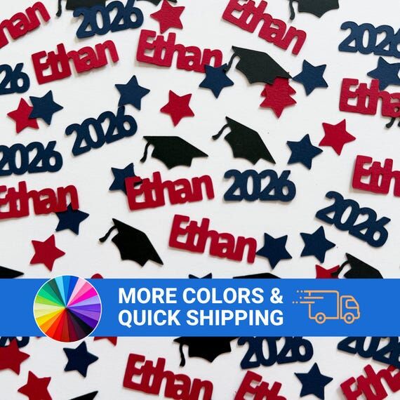 75 Piece Personalized Graduation Confetti Cla...