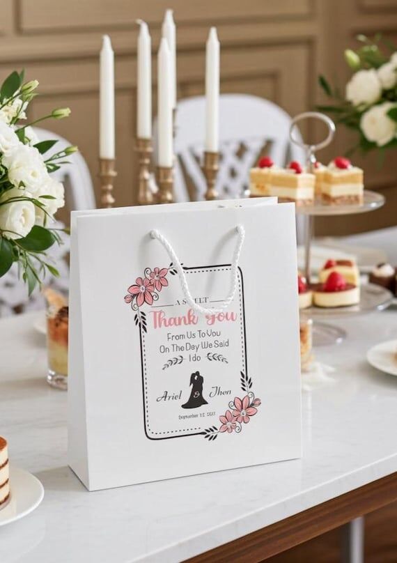 Personalized Bridal Party Gift Bags, Wedding ...