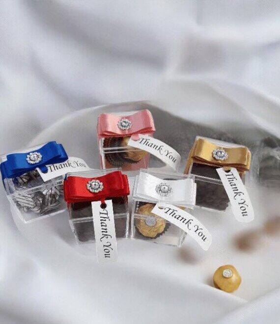 Wedding Acrylic Candy Gift Box, Birthday Part...