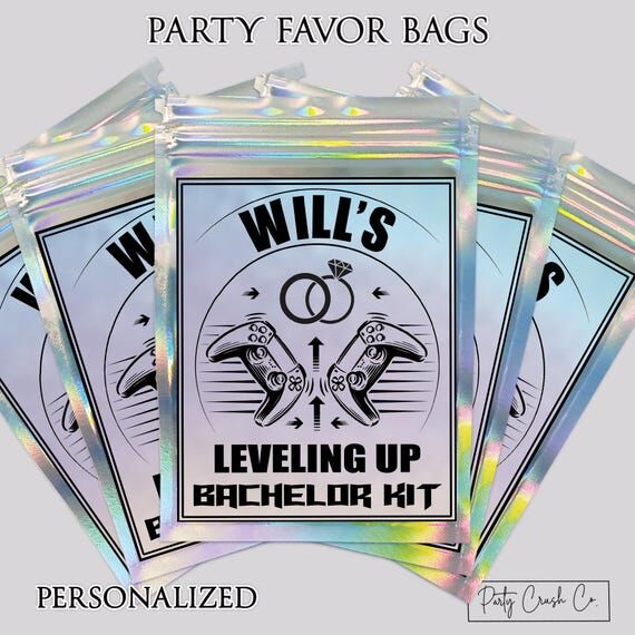 Personalized Gamer Bachelor Party Favor Bag: ...