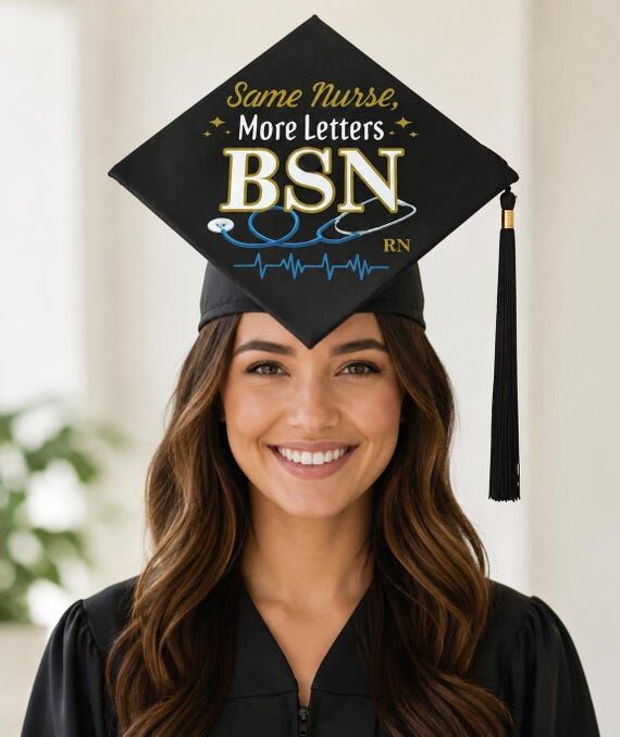 Personalized Nursing Graduation Cap Iron-on: ...