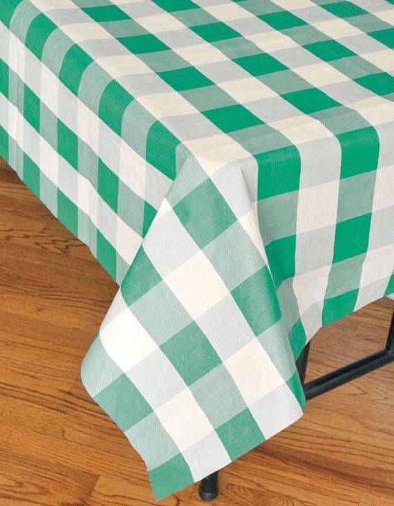 Classic Plaid Table Covers / 54 (No Social Media) 108 / Green...