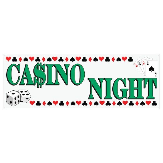 Casino Night Party Banner: Vegas Theme, 5 ft ...