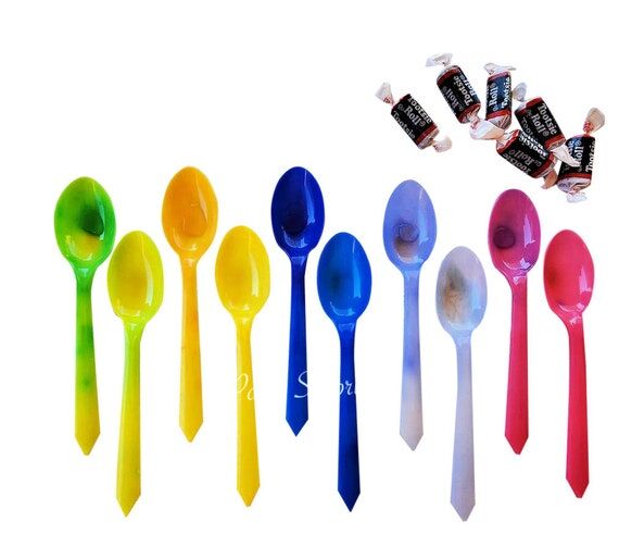 Color Changing Plastic Spoons, Cold Activated...