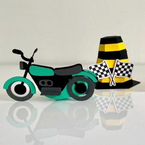 Racing Cone Favor Box Kids Racing Favor Party...
