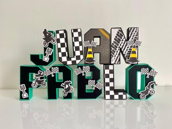 Custom Motorcycle 3D Letters Or Numbers Dirt ...