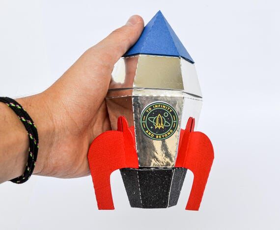 Rocket Favor Box, Outer Space Birthday Party ...