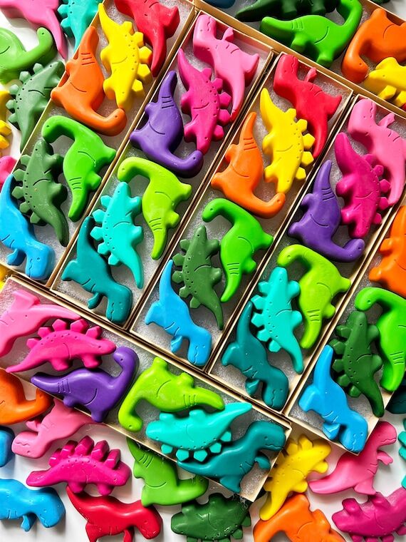 Large Dinosaur Crayons 3-Pack or 6-Pack: Kids...