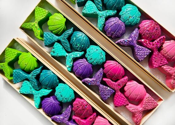 Glitter Mermaid & Seashell Crayon Sets: Kids ...