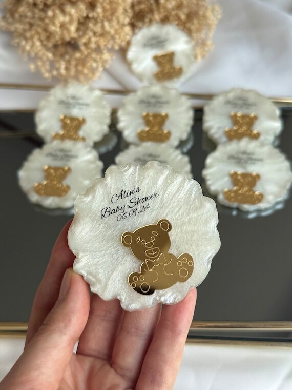 Teddy Bear Magnet Favors: Baby Shower Celebra...