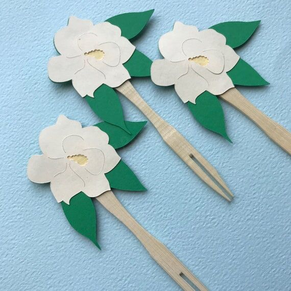 Magnolia Cupcake Toppers (Set of 12) – Baby...