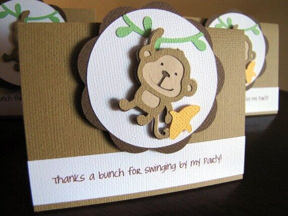 Monkey Party Favor Bags and Toppers, Set of 1...