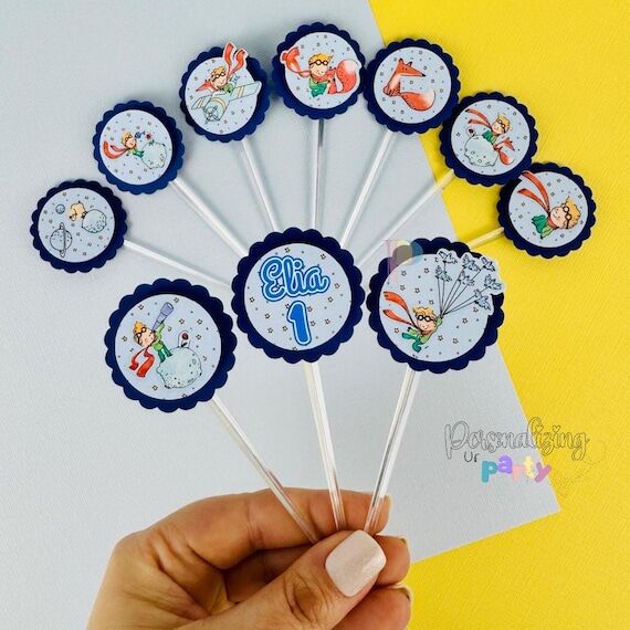 Little Prince Inspired Cupcake Toppers, Littl...