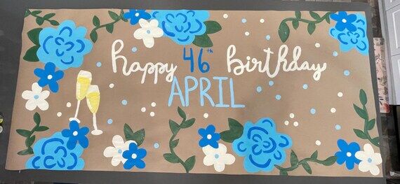 Flower Birthday Banner 5ft...