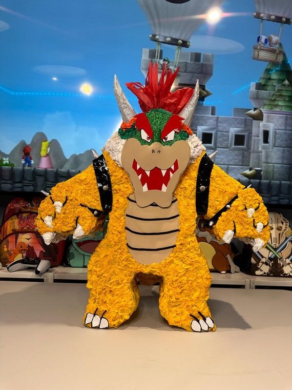 Bowser Inspired Piñata, Mario Bros Party Dec...