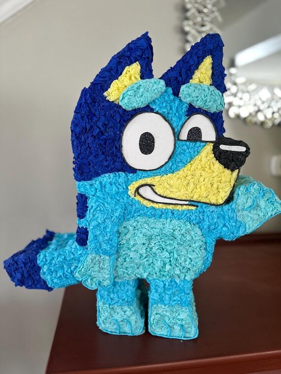 Bluey Inspired Piñata, Themed Party Decor...