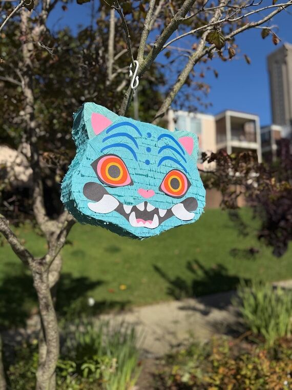 K-Pop Inspired Blue Tiger Piñata | Kawaii Gi...