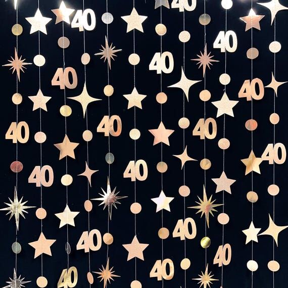 40th Birthday Party Decoration, 40th Birthday...