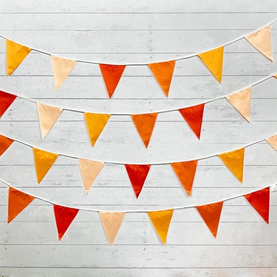 Fall Banner, Thanksgiving Banner, Fabric Garl...