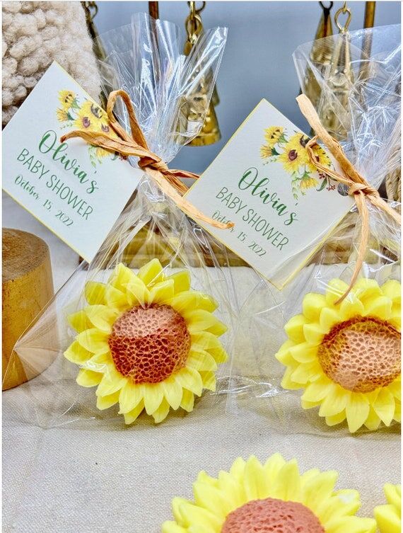 Handmade Sunflower Goat Milk Soap Favors: Par...