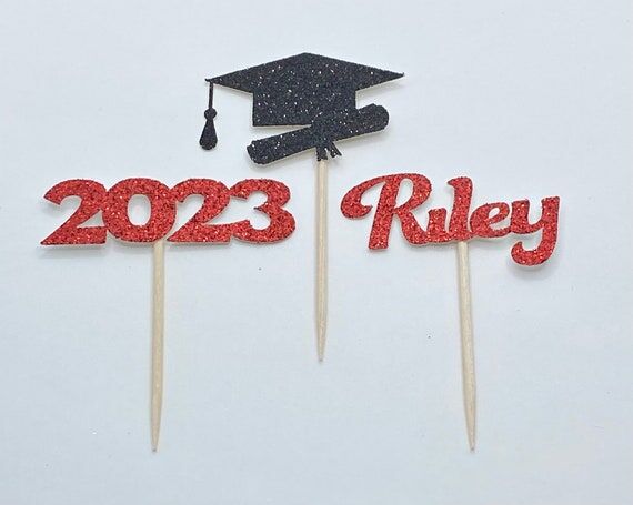 2025 Graduation Cupcake Toppers | Graduation ...