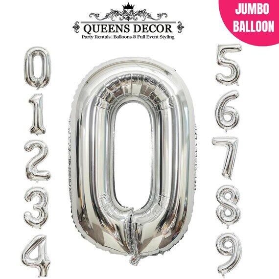 32" Jumbo Number Balloon | Pink Mylar Fo...