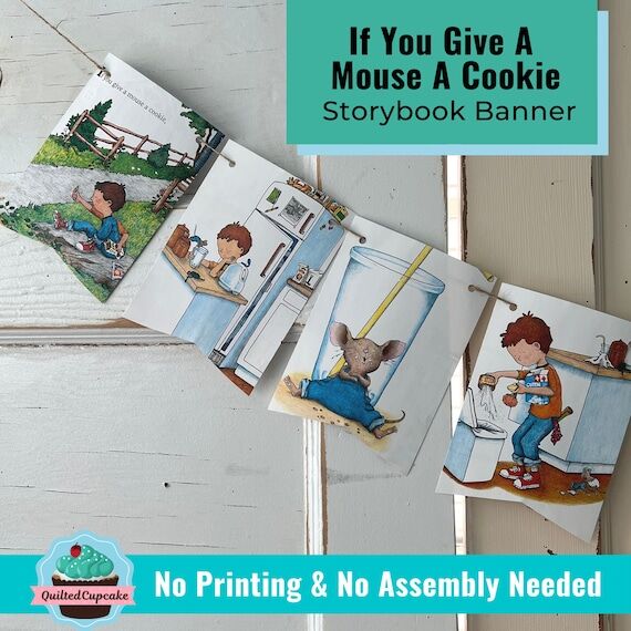If You Give a Mouse a Cookie Banner, Vintage ...