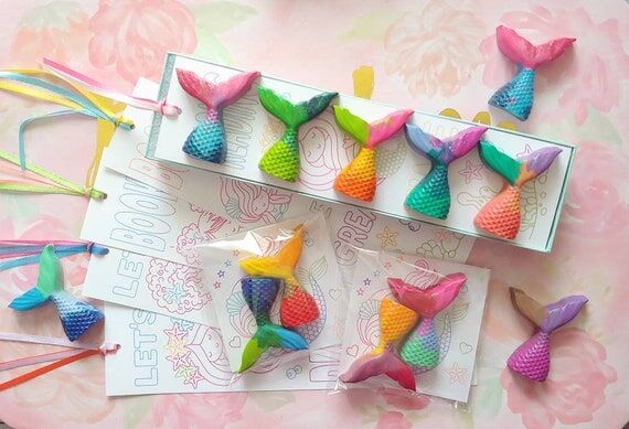 Mermaid Crayons Party Favors: Kids Birthday G...