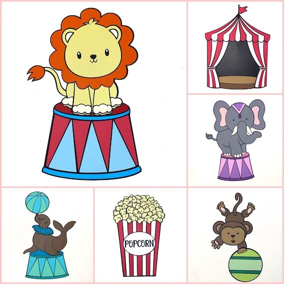 Circus Party Props, Circus Party Decor, Circu...