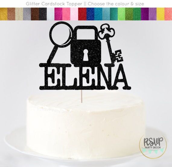 Custom Escape Room Cake Topper, Escape Room B...