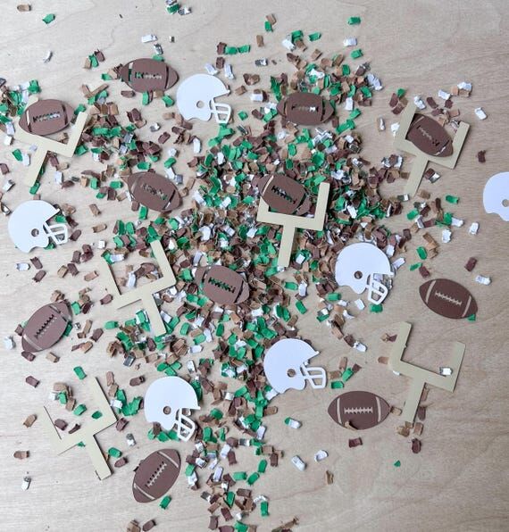Football Confetti: Tailgate Supplies First Ye...