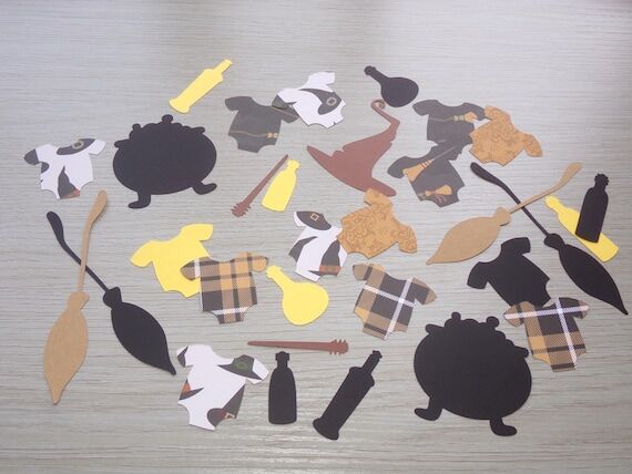 Wizard Baby Shower Confetti: Yellow and Black...