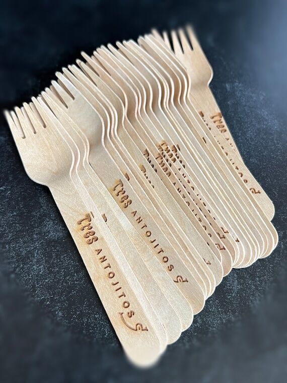 Customized Wooden Dessert Forks...