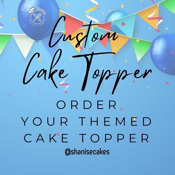 Custom Birthday Cake Topper: Personalized Par...
