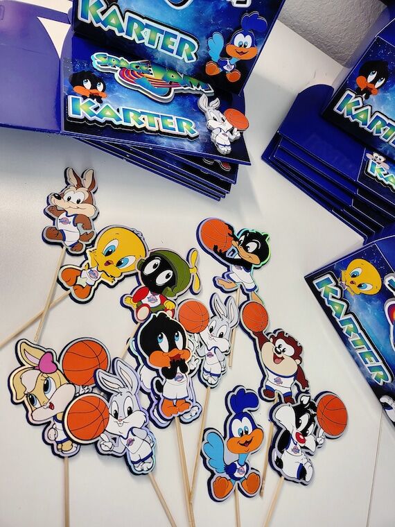 Baby Space Jam Cupcake toppers / Baby Space J...