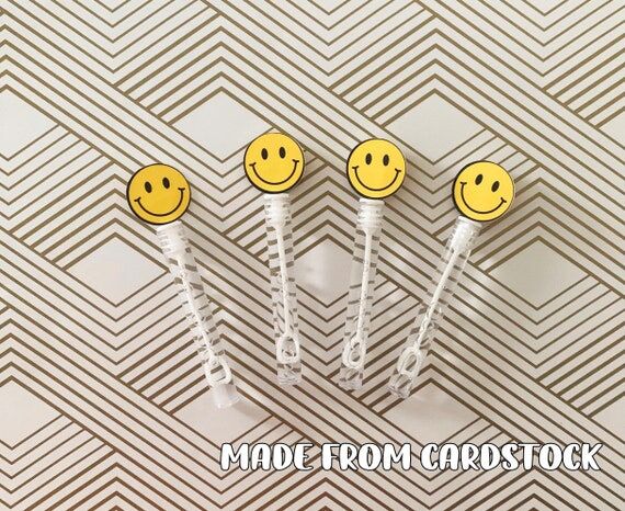 Smiley Face Party Mini Bubbles, Party Favors,...